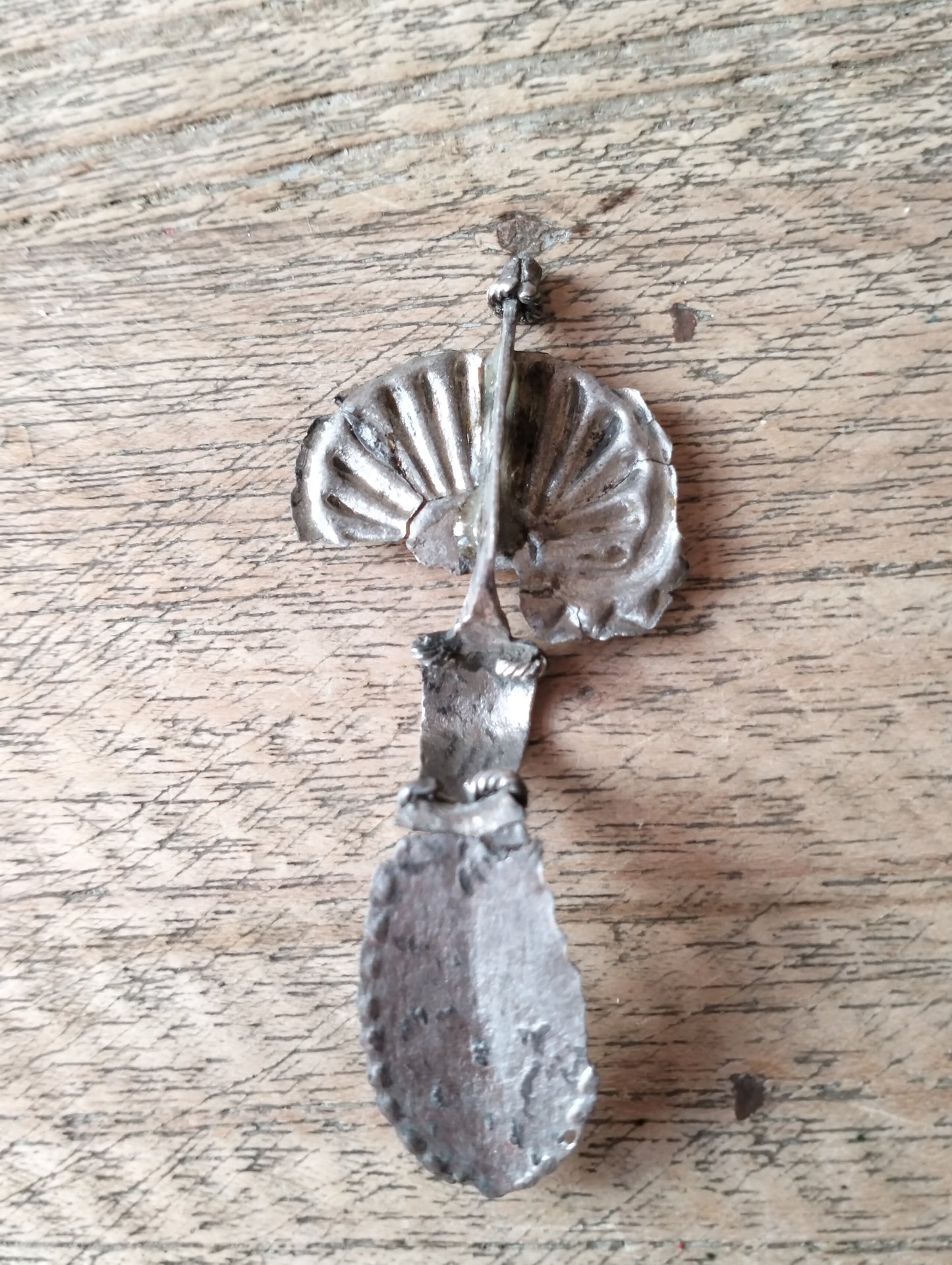 Roman Silver Fan Brooch