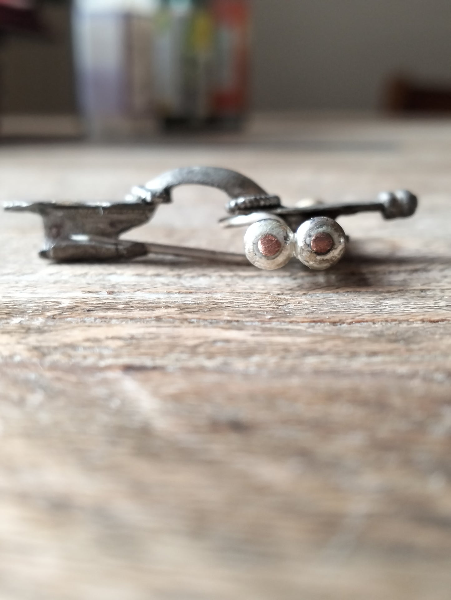 Roman Silver Dual spring brooch