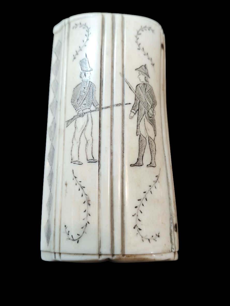 French Bone prisoner of war snuff box