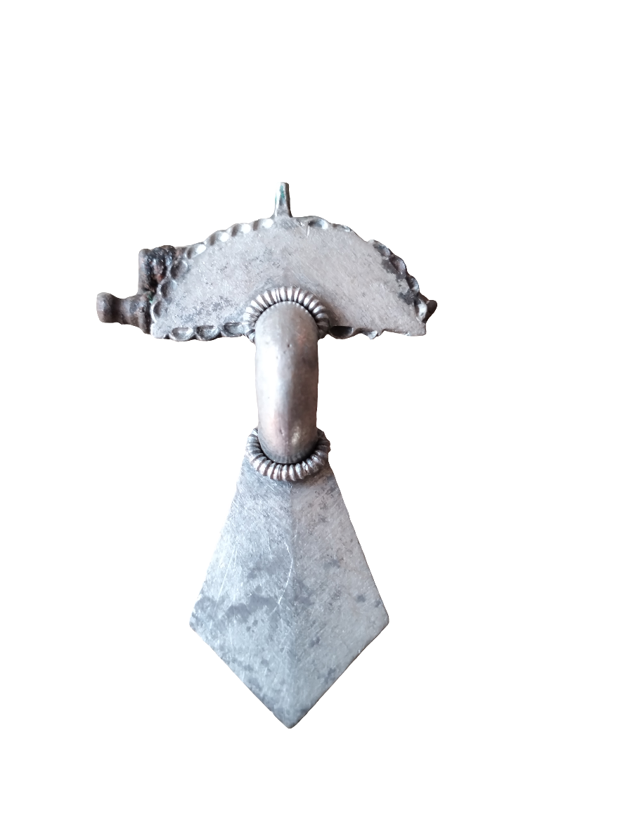 Roman Silver Fan Brooch