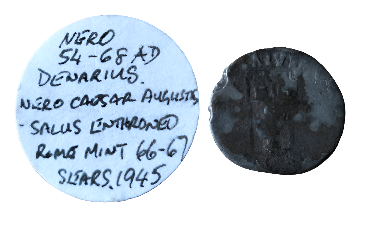 Nero 54-68 AD Denarius Rome Mint