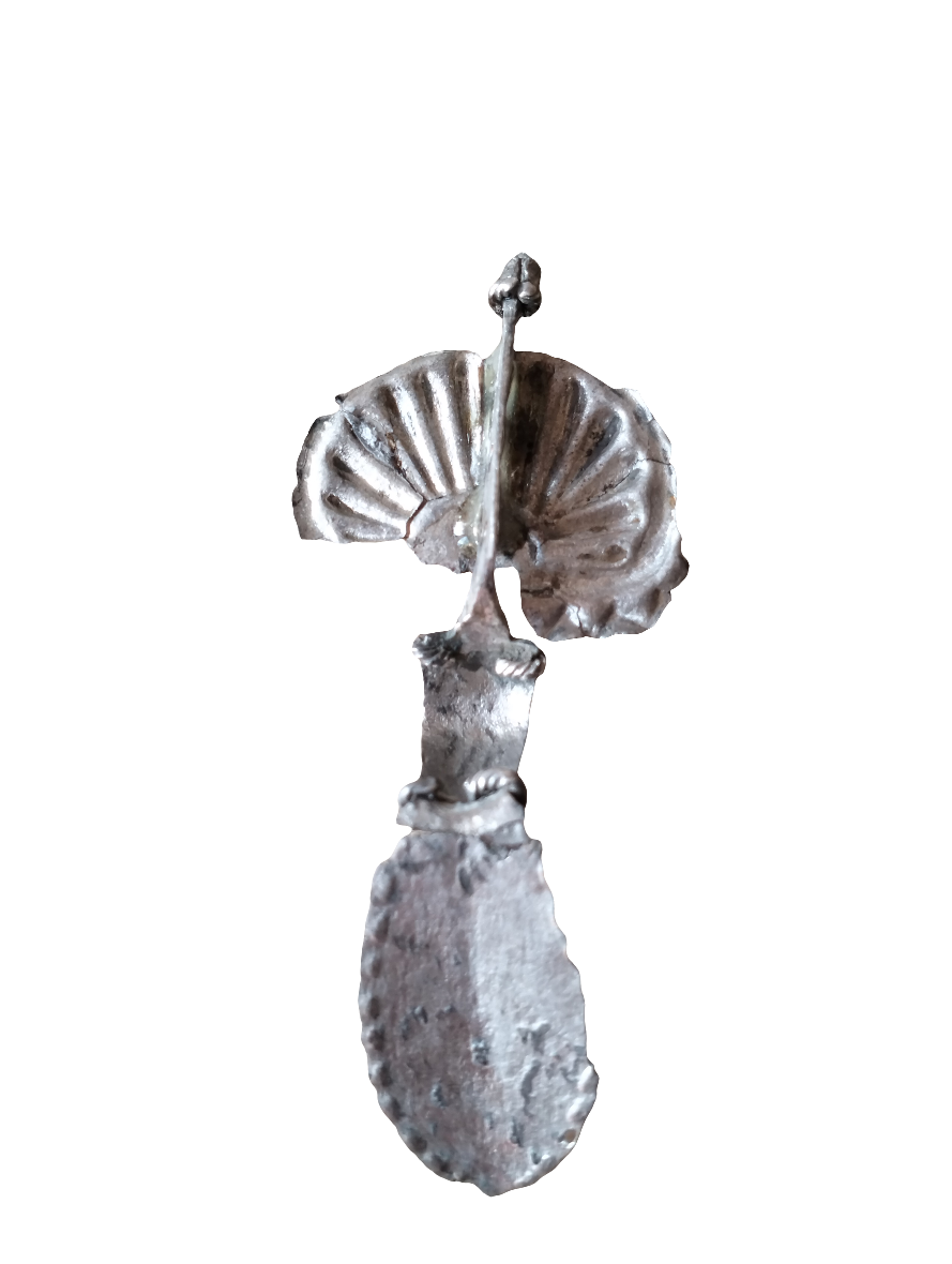 Roman Silver Fan Brooch