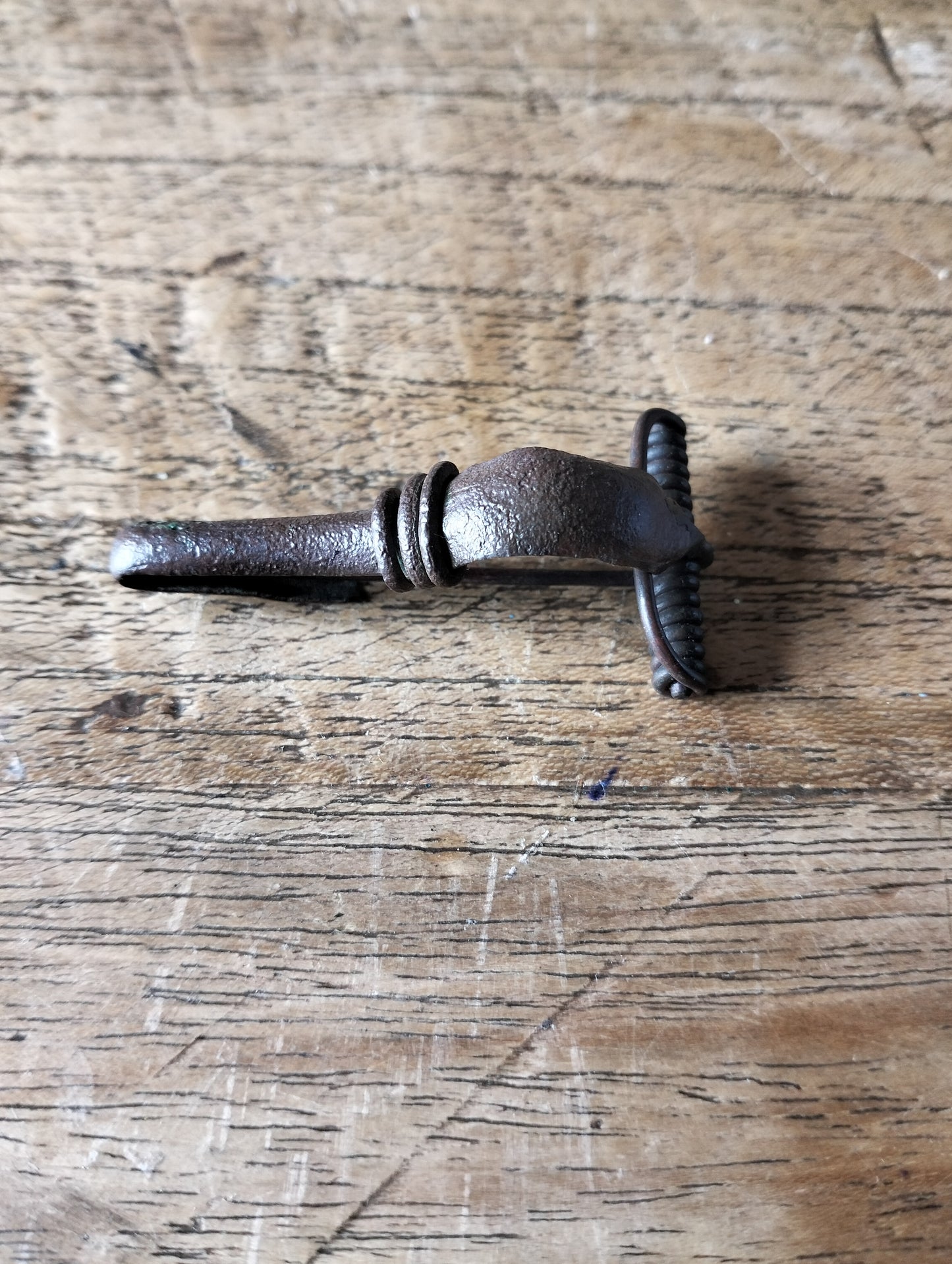 Roman late first century mid European fibula brooch.