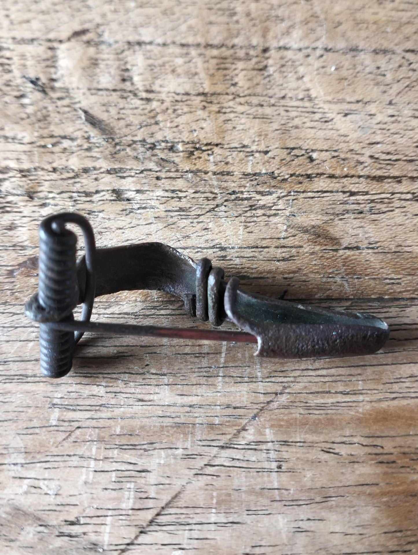 Roman late first century mid European fibula brooch.